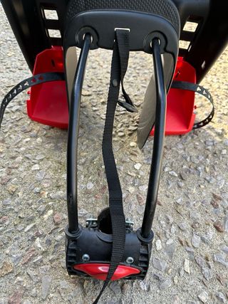 Silla Portabebés Bicicleta Negra/Roja