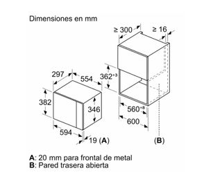 Microondas integrable Balay 3CP5002N2