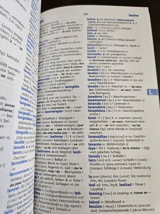 Diccionario español - alemán / alemán - español