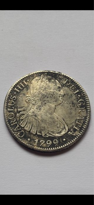 8 Reales 1799 (BC+) México Carlos IIII