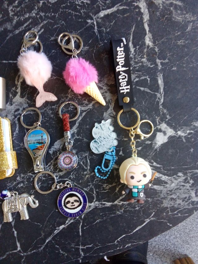 Lotto di 10 portachiavi assortiti. Lotto n. 5