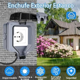 Tomada Exterior Impermeável IP66 Nova