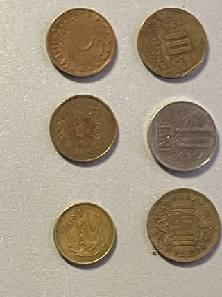 Lote de 6 monedas antiguas