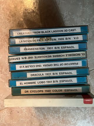 Lote 9 Películas Super 8 Terror Universal