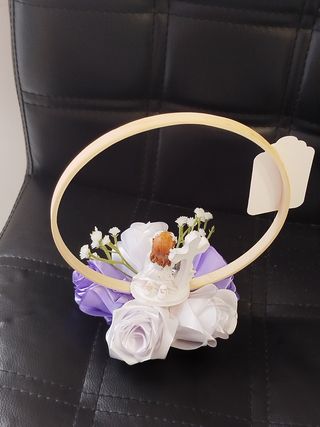 Centro de mesa comunión niña flores