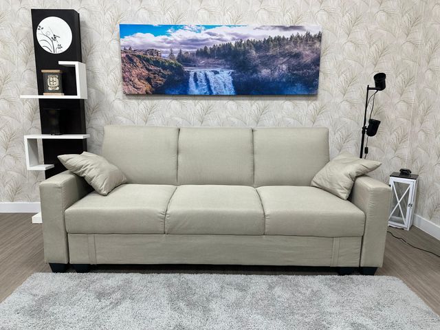 Sofá Cama Beige/Gris Nuevo