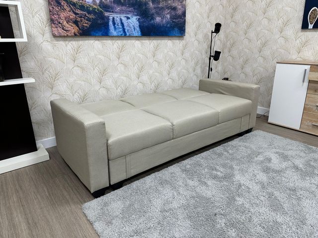 Sofá Cama Beige/Gris Nuevo