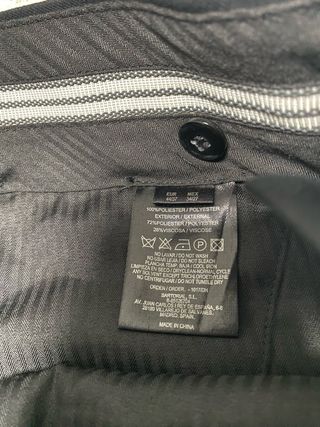 Traje Negro PuroEGO Talla 44/37 Hombre