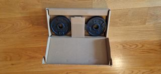 Juego de pesas 2x2kg + 4x1kg + barra + 2 cierres