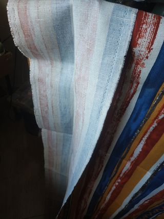 Retal de tela estampado rayas