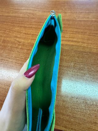 Borsellino gatto blu con portachiavi