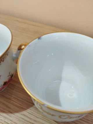 2 Tazas Porcelana Antigua.