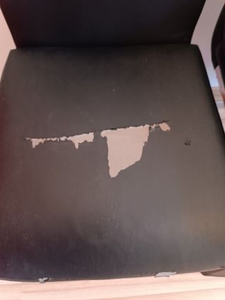 6 Sillas Comedor Piel Sintética Negra