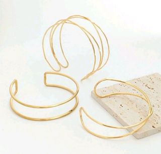 Pulseras Brazalete Dorado
