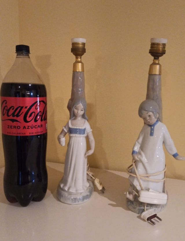 Lámparas de porcelana española REX 30€ la pareja