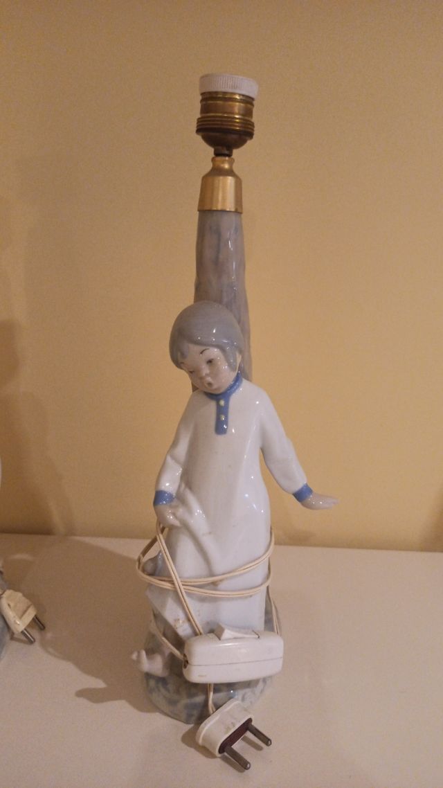 Lámparas de porcelana española REX 30€ la pareja