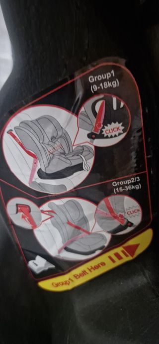 Silla de coche Nurse roja