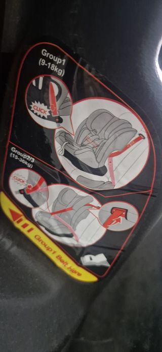 Silla de coche Nurse roja