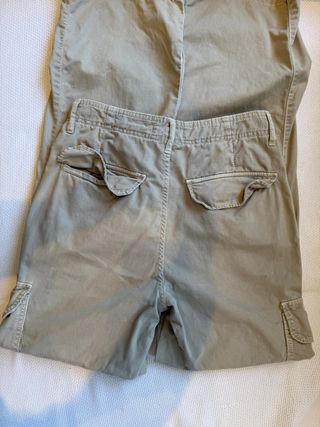 Pantalones cargo Zara beige 
