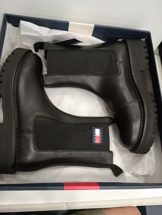 Stivali Tommy Jeans neri donna