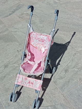 Silla de muñecas plegable rosa