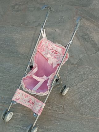 Silla de muñecas plegable rosa