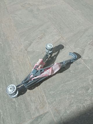 Silla de muñecas plegable rosa