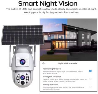 Cámara Seguridad Exterior Solar 4MP HD WiFi