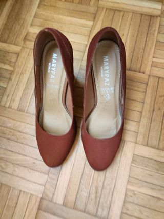 Zapatos tacón MARYPAZ marrón 9.5cm