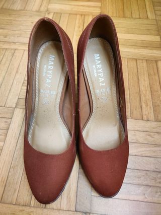 Zapatos tacón MARYPAZ marrón 9.5cm