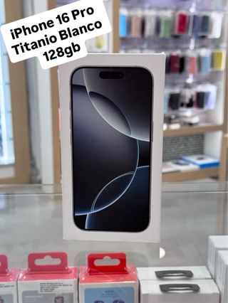 iPhone 16 Pro Titanio Blanco 128GB