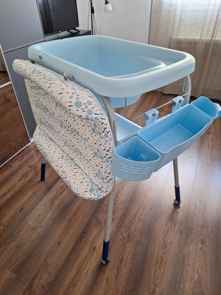 Cambiador y Bañera Infantil Azul