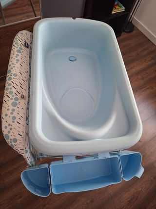 Cambiador y Bañera Infantil Azul