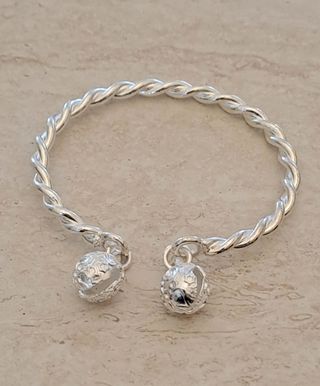 Braccialetto con campanelle argento