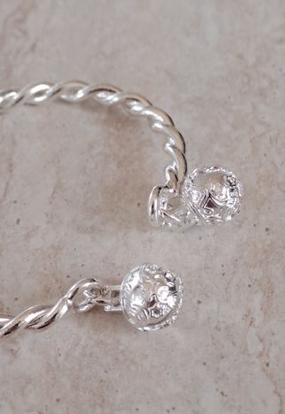 Braccialetto con campanelle argento