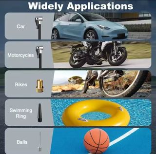 Inflador Neumáticos Coche Bici Portátil USB