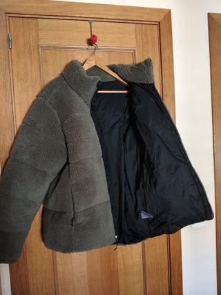 Chaquetón sherpa Columbia Talla L Hombre Verde Oli