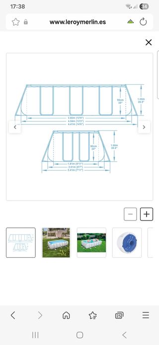 Piscina Bestway Power Steel 404x201x100 cm