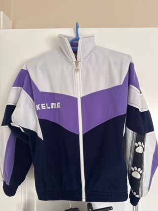 Chándal Kelme niño azul y morado vintage 