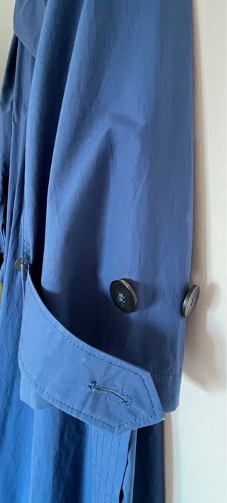 Gabardina ligera índigo talla S