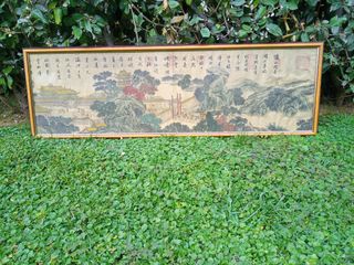 Pergamino chino antiguo con caligrafía