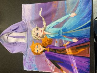 Accappatoio Poncho Microfibra Frozen 2/3 anni