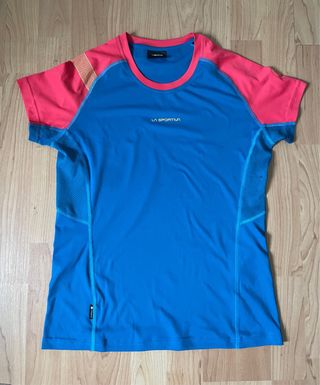 Camiseta La Sportiva Talla S Mujer Azul/Rosa