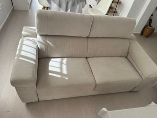 Sofá 2 plazas El Corte Inglés beige