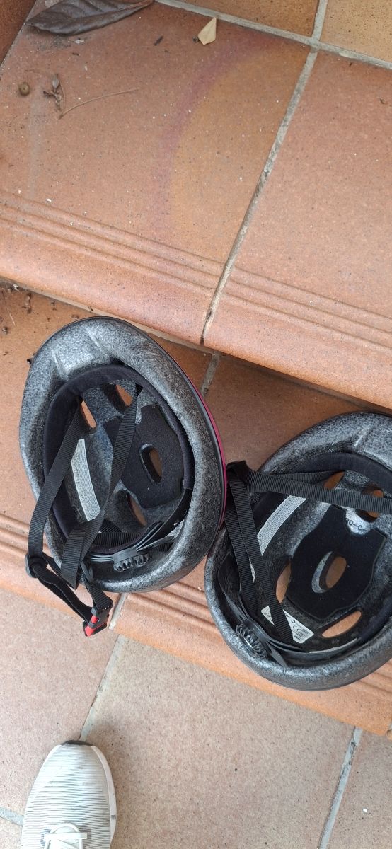 2 Cascos Bicicleta Niña Rosas