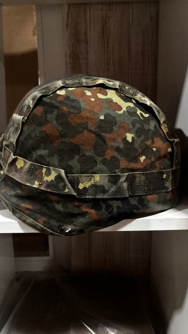 Funda casco militar camuflaje Flecktarn