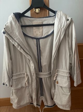 Parka beige mujer talla S