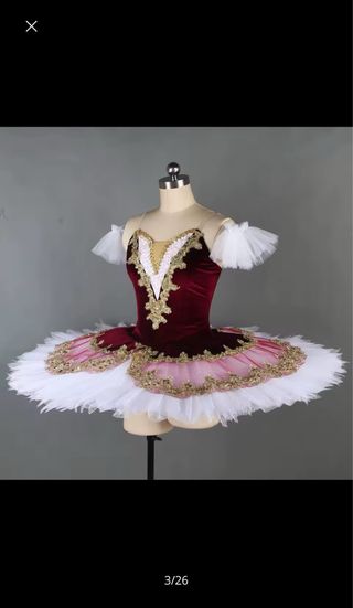 Tutú Ballet Profesional Rojo