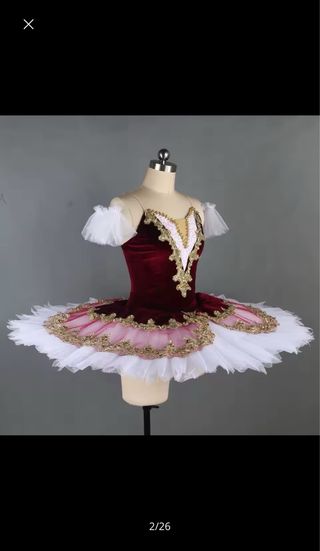 Tutú Ballet Profesional Rojo
