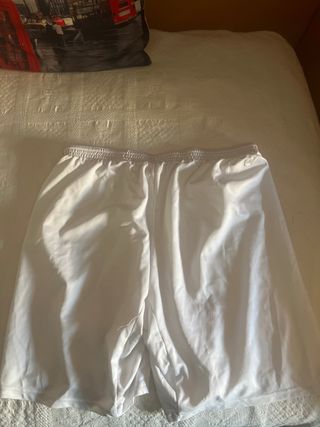 Pantalón corto deportivo blanco Kipsta